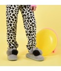 Pantofole bambina invernali antiscivolo calde Preziosa 0094 coniglietto grigio