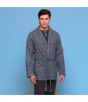 Vestaglia uomo principe di galles punto milano Cippi 4882 navy