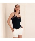 Top sottogiacca con pizzo e modal Cotonella ADC59