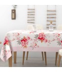 Tovaglia 100% cotone fiori Alba Camelia Irge colore rosa