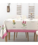 Tovaglia 100% cotone fiori Alba Cannella Irge colore rosa