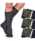 Calze Lunghe Filo di Scozia 100% cotone Prisco Aston 3 paia