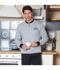 Pigiama uomo invernale Navigare B2141511 caldo cotone grigio 
