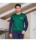 Pigiama uomo invernale Navigare B2141536 caldo cotone felpato