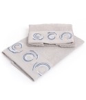 Set asciugamani viso + ospite Sommaruga BA9006 spugna dis 1 grigio perla