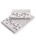 Set asciugamani viso + ospite Sommaruga BA9006 spugna dis 3 grigio perla