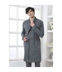 Vestaglia uomo giacca da camera grigio punto milano Biancaluna 1525