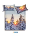 Lenzuola letto matrimoniale Biancaluna set lenzuola + due federe Snowy