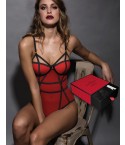 Body intimo sexy con ferretto Admas 43041 rosso 