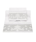 Vingi set asciugamani viso e ospite Bouquet bianco
