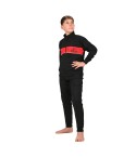 Tuta Bambino Milan in cotone leggero rosso nero F20 2025