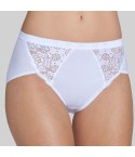 Slip donna sloggi chic midi cotone e pizzo 2 pezzi