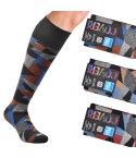 Calze uomo lunghe caldo cotone Enrico Coveri color line 12B