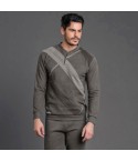 Pigiama uomo invernale Enrico Coveri EP2066 grigio punto milano