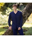 Pigiama uomo maglia aperta cotone leggero Irge CUL142