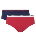 Slip uomo Dim D09BB cotone elasticizzato rosso+blu 2 pz