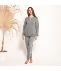 Pigiama Donna in punto milano fantasia a pois D6508.24 Ambro