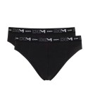 Slip uomo Dim D6595 cotone elasticizzato nero 2 pz