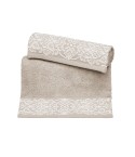Vingi set asciugamani viso + ospite Damasco beige