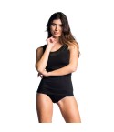 Canotta donna sotto giacca tulle floccato Rossoporpora DB933