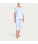 Pigiama Donna pantalone pinocchietto 100% cotone Ragno DP26NB