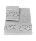 Vingi set asciugamani viso + ospite cotone Dream perla