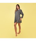 Vestaglia donna invernale in punto milano Biancaluna 25042 grigio