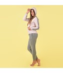 Tuta donna felpata sportiva Kappa KWW22253 rosa
