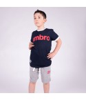Pigiama cotone bambino ragazzo completo Umbro blu 65034
