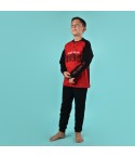 Pigiama bambino AC Milan serafino caldo cotone B2MI15131 nero