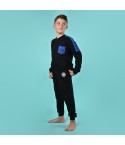 Pigiama bambino Inter calcio caldo cotone B2IN15131 nero