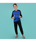 Pigiama bambino Inter serafino caldo cotone B2IN15130 nero