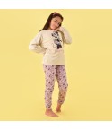 Pigiama bambina invernale Disney minnie 56462 caldo cotone