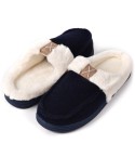 Pantofole uomo invernali calde pelliccia Preziosa 0102 blu