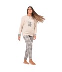 Pigiama donna in punto milano orsacchiotto Karel SE5306