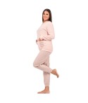 Pigiama donna in punto milano con tasche Karel SE5305