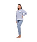 Pigiama donna serafino caldo cotone Infiore ELG1660