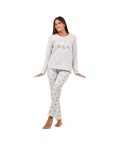 Pigiama donna serafino caldo cotone Infiore ANT1430 