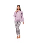 Pigiama donna in caldo cotone gatto Karel SE5353