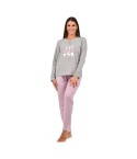 Pigiama donna serafino caldo cotone Infiore GSO1450