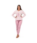 Pigiama donna serafino caldo cotone Infiore FRD1447