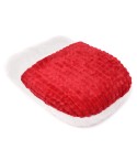 Cuscino pantofolona scaldapiedi ROSSO Preziosa 0017 caldo morbido-Unica