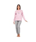 Pigiama donna serafino caldo cotone karelpiù KF5057