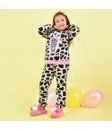 Pigiama bambina pile maculato e rosa bambolina Santoro Gorjuss 56627