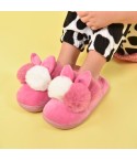 Pantofole bambina invernali antiscivolo calde Preziosa 0094 coniglietto fuxia