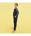 Pigiama bambino invernale Kappa KMW22100-Y caldo cotone blu