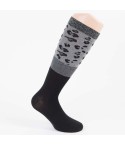 Calze lunghe Meritex donna 6602 animalier caldo cotone grigio