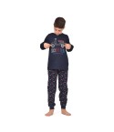 Pigiama bambino in caldo cotone moto con polsini Admas 60885