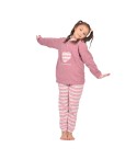 Pigiama in punto milano bimba cuore caldo Irge PMK063