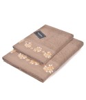 Set asciugamani viso + ospite Sommaruga BA9006 spugna dis 5 nocciola